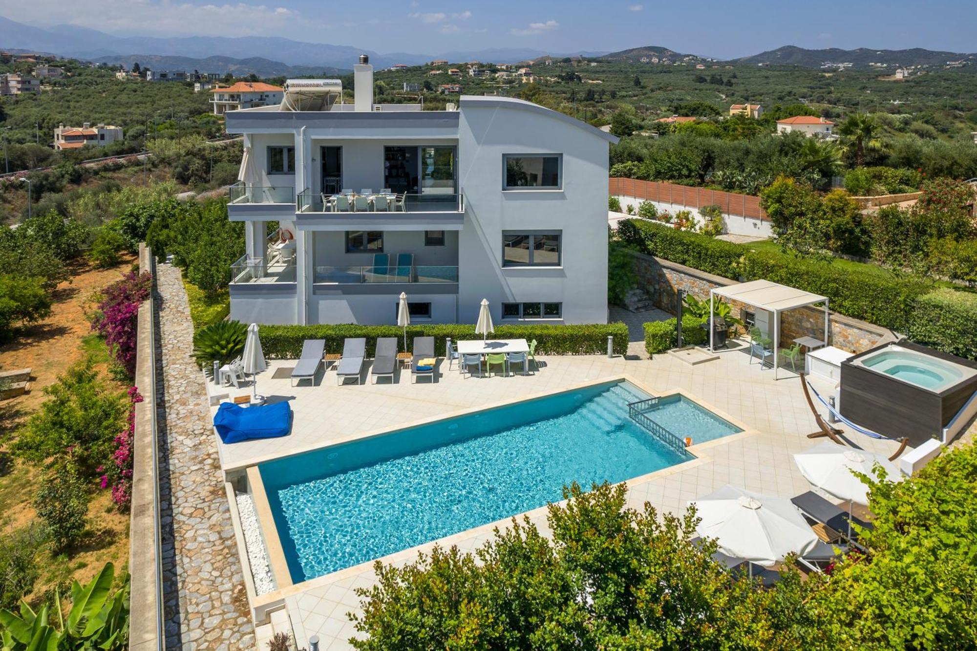 Villa Elysium Seaview Oasis à Kato Galatas Extérieur photo
